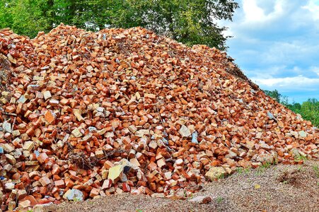 Construction material brick stones