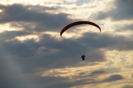 Flying sun sunset