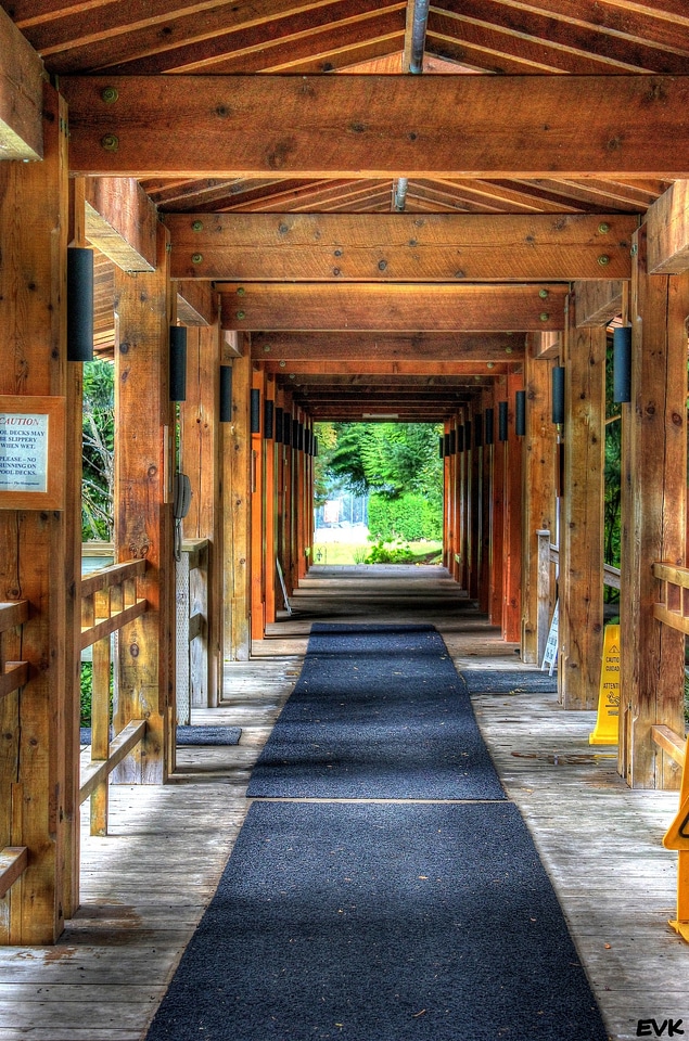 Walkway path woodwork