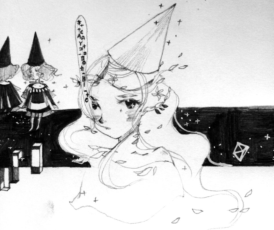Sketch girls painting