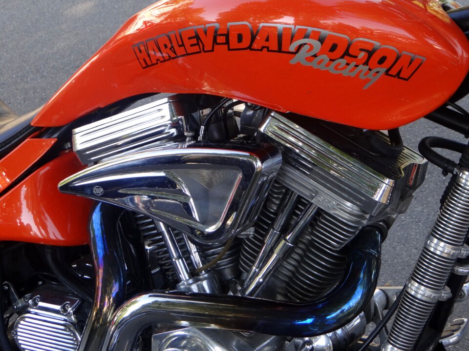 Shiny motorcycles motor