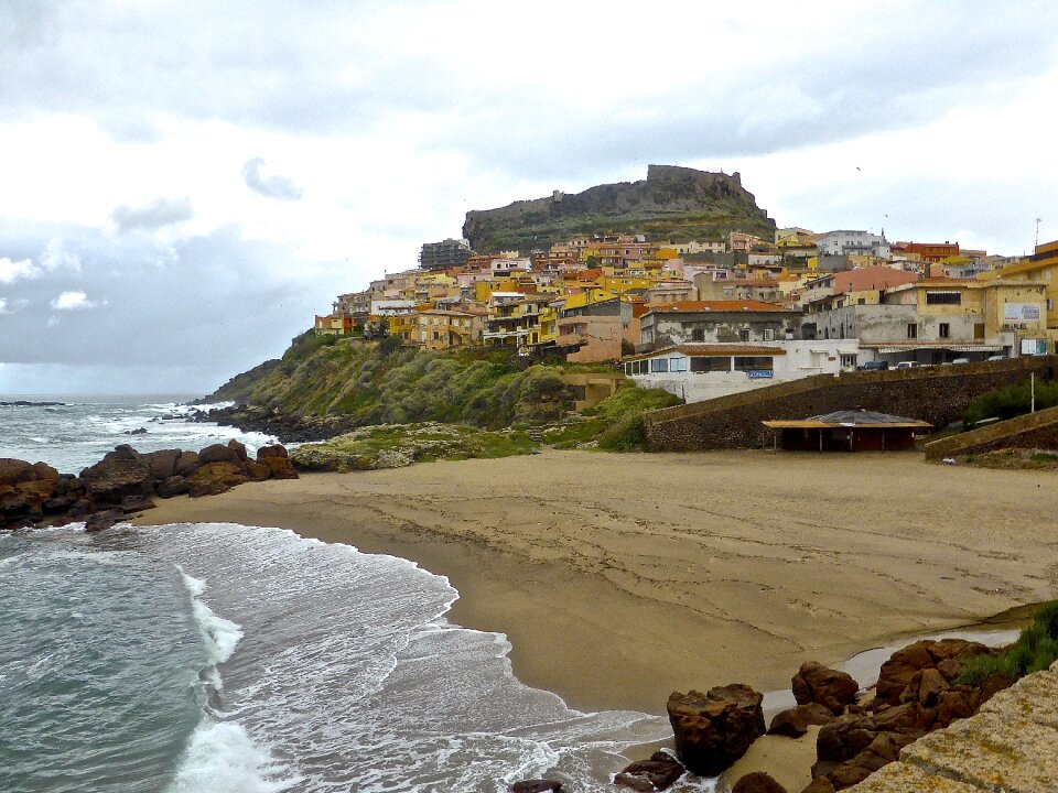 Beach coastline mediterranean photo