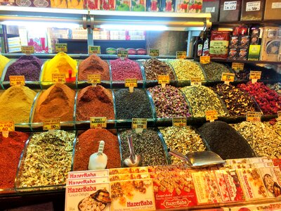 Colorful local shop spieces