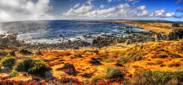 Hdr afternoon sea photo