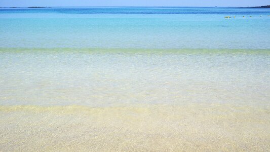 Empty white sand ocean sea