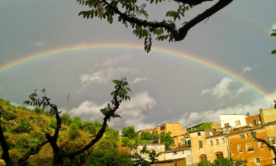 Calm city after rain