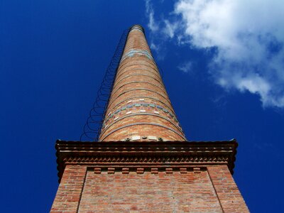 Chimney blue sky zsolnay pecs
