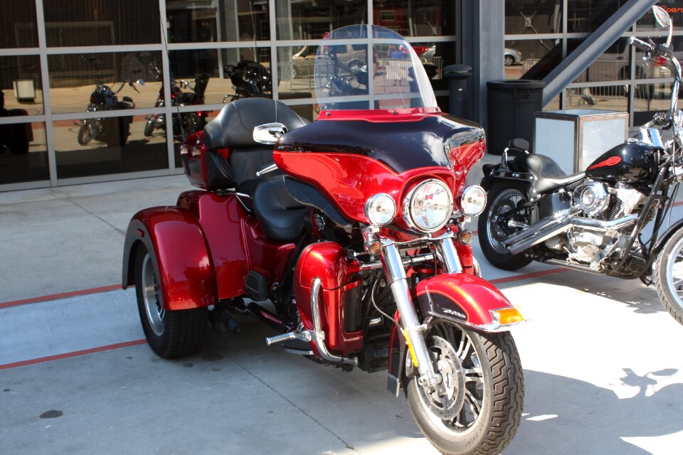Motorcycle red wheel