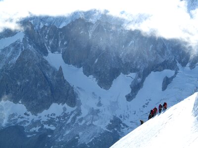 Mountain landscape climbing adventure photo