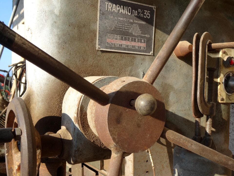 Wheel device old machine