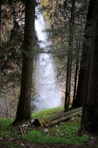 Waterfall mountains forest
