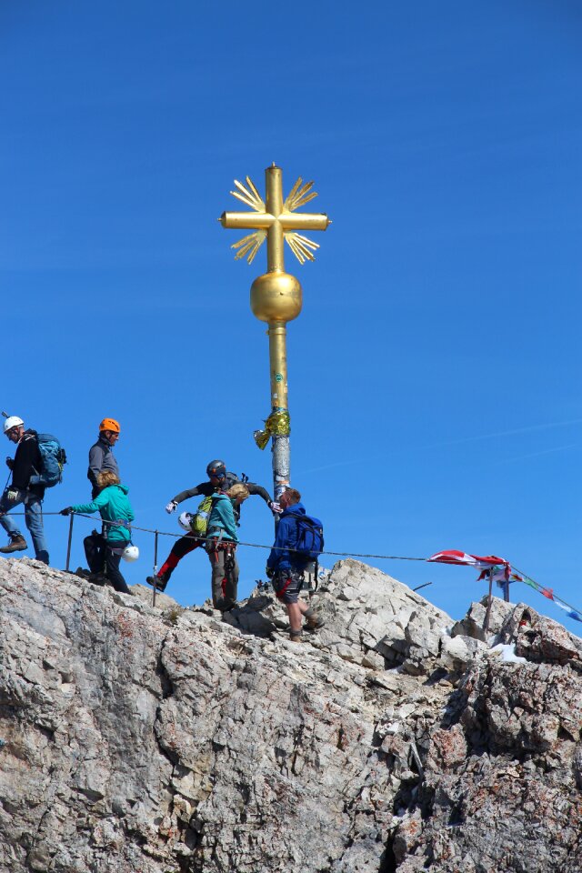 Summit alpine mountains