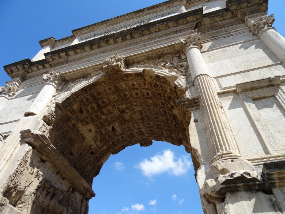 Italy arc ancient ruins