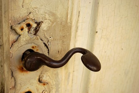 Door knob jack rusty photo