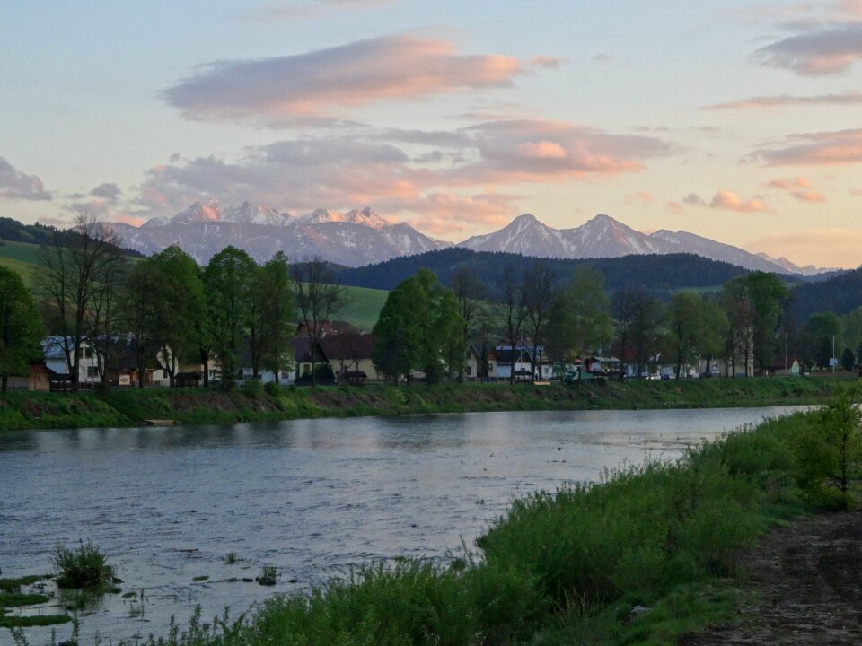 Mountains sunset landscape