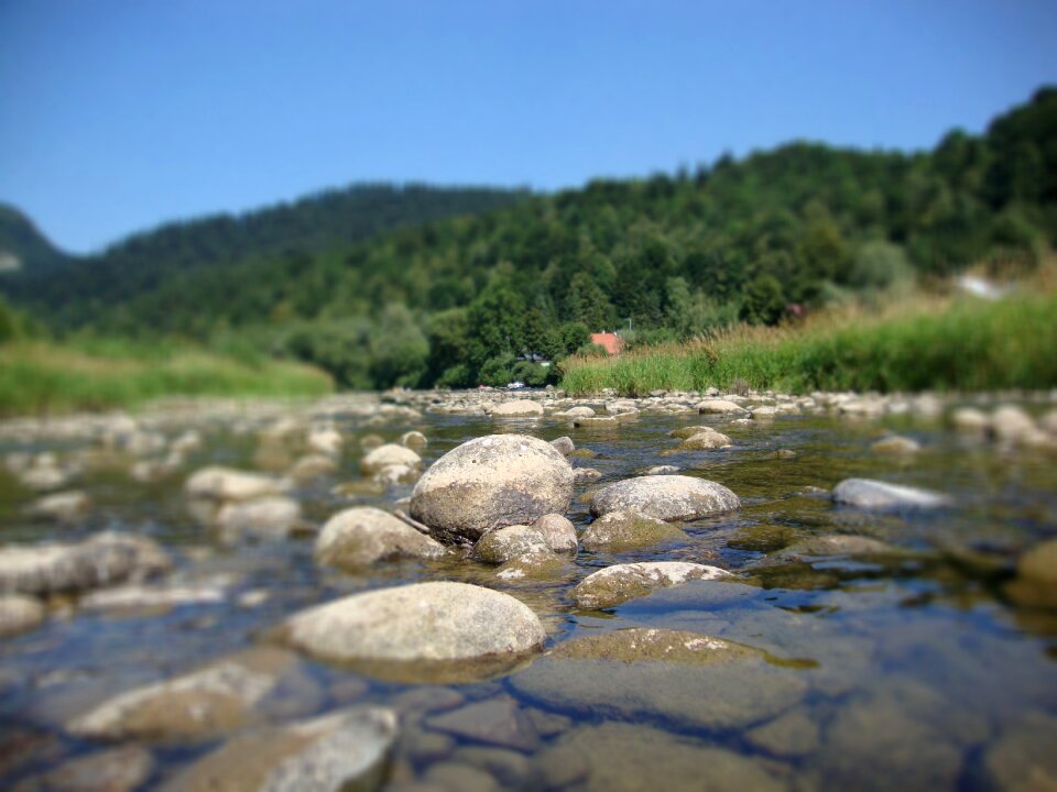 Water landscape the stones