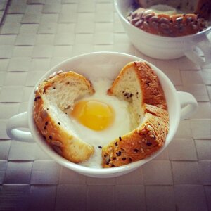Breakfast bread egg