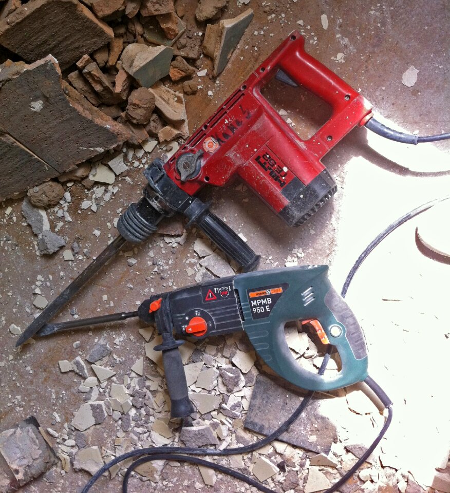 Site building rubble demolition