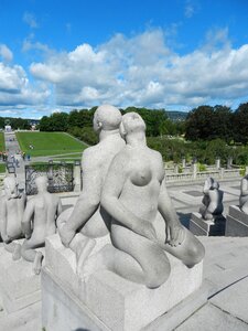 Sculpture vigeland installation frogner park