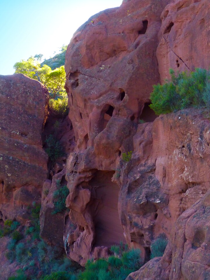 Sandstone mountain erosion