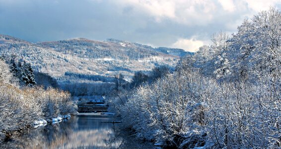 Landscape white nature