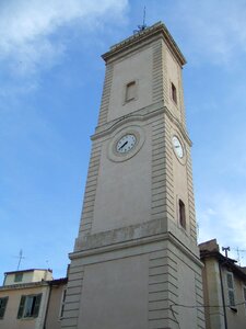 High building steeple clock tower