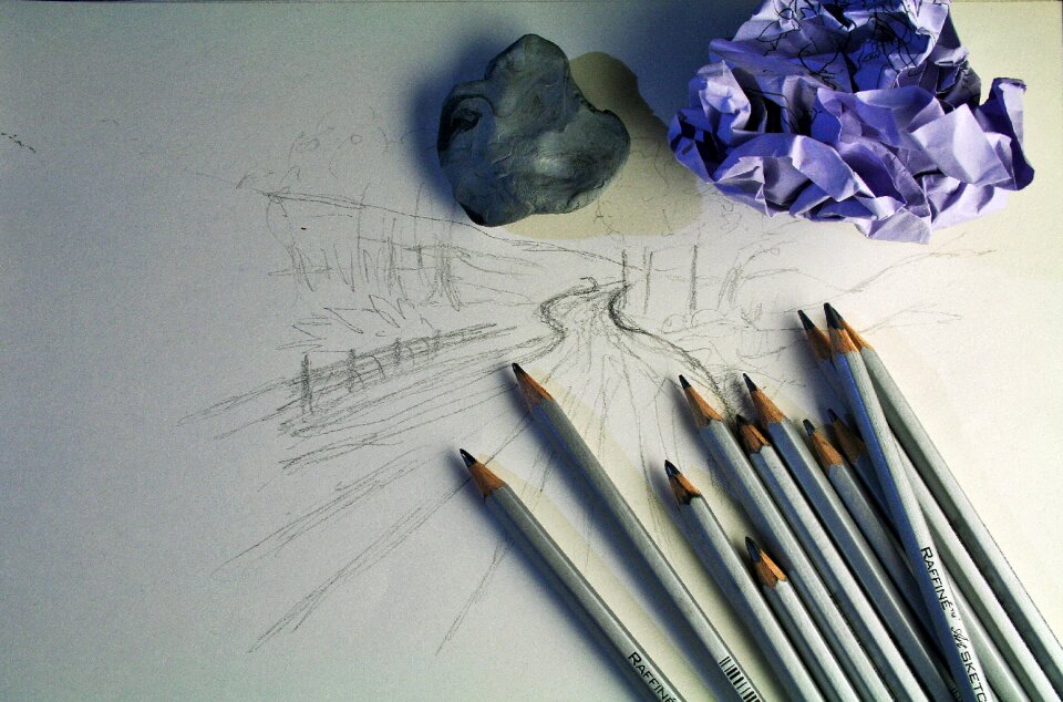 Sketch drawing paper