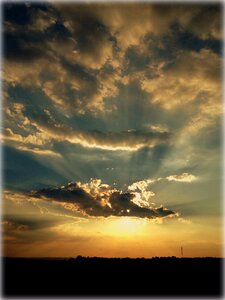 Sunset sky landscape
