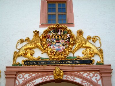 Coat of arms kursachsen castle photo