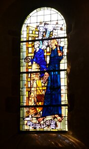 Stained glass mont saint michel france
