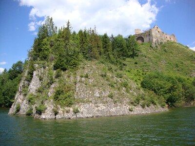 Castle the ruins of the rocks photo