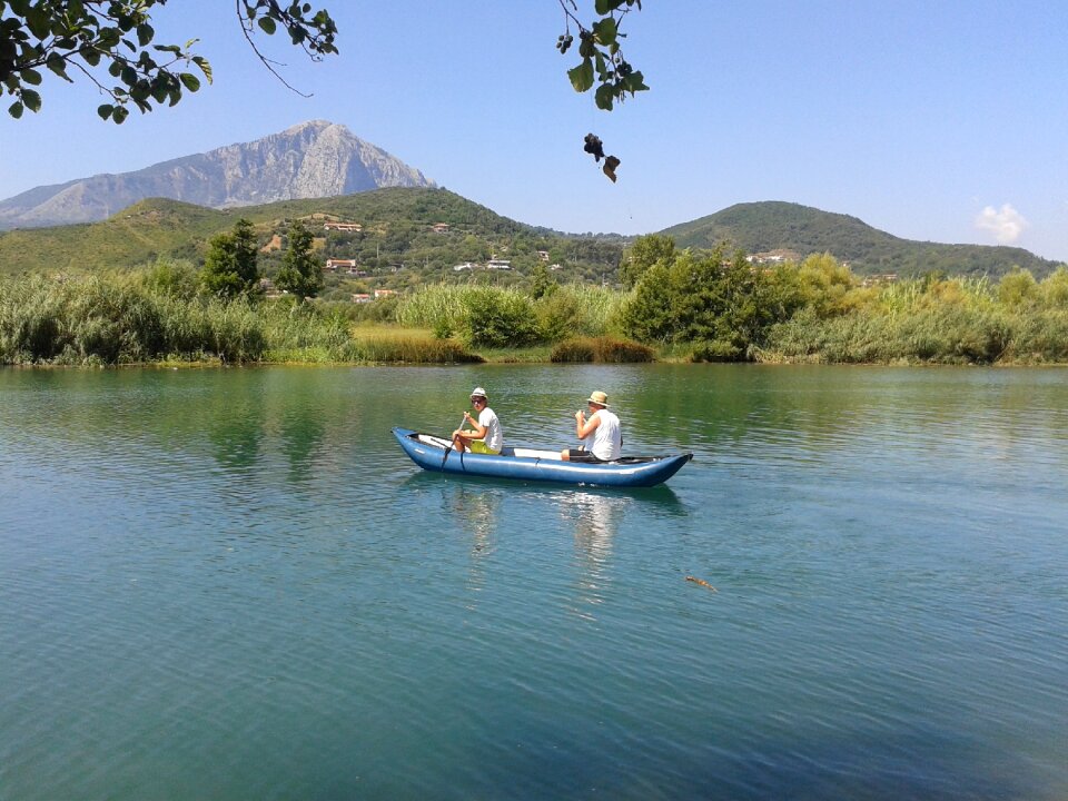Boat paddler canoeist