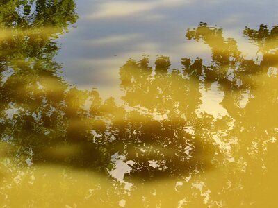 Reflections water surface river photo