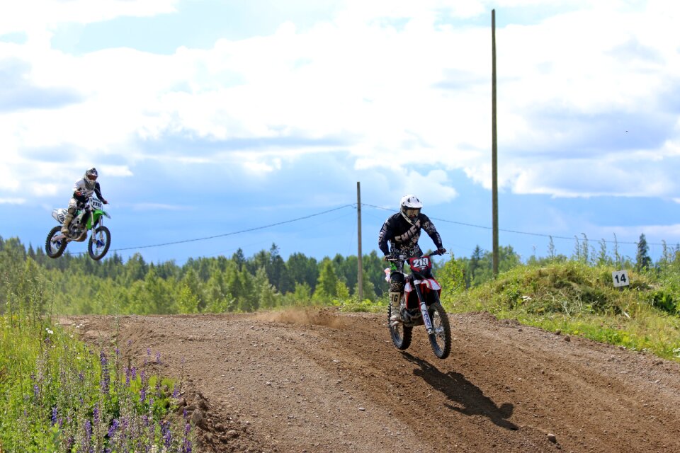 Motorbike race sport