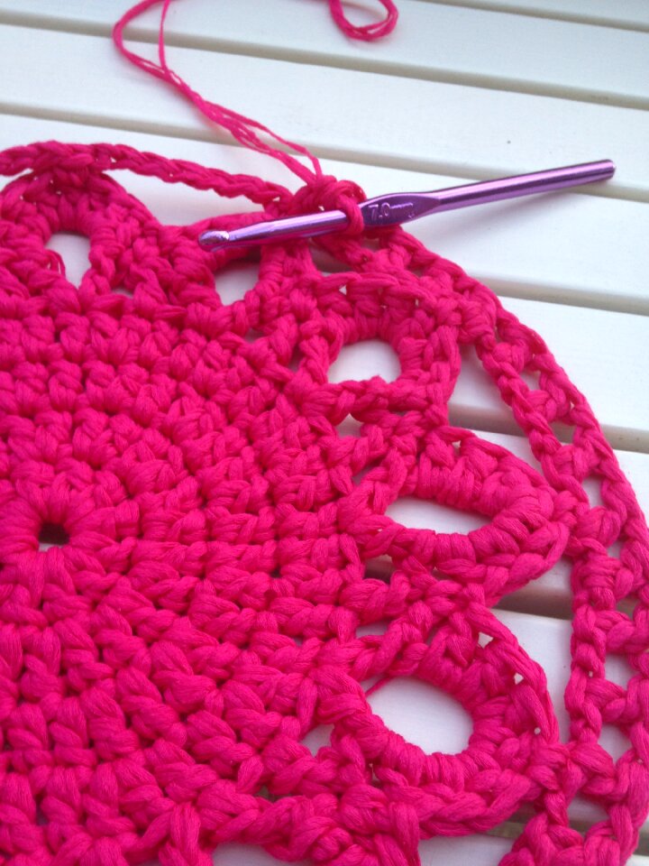 Crochet carpet homemade