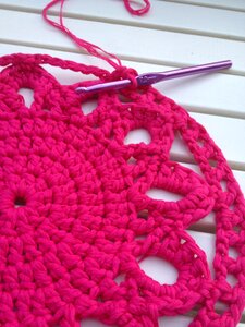 Crochet carpet homemade