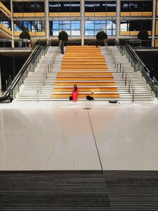 Women stranger sitting photo