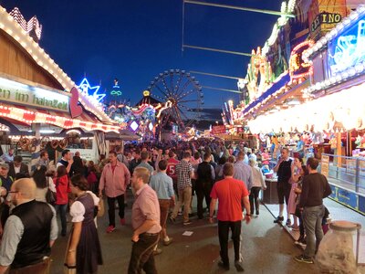 Fun fairground year market photo