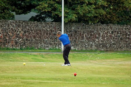 Golf swing golf course golf