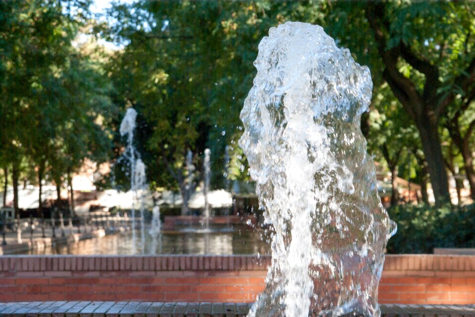 Water pond fountain pond photo