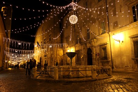 Medieval fountain italy
