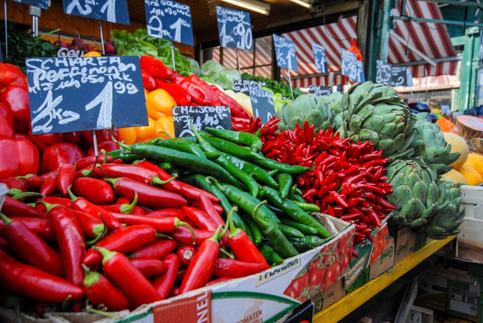 Food vegetable stand market stall