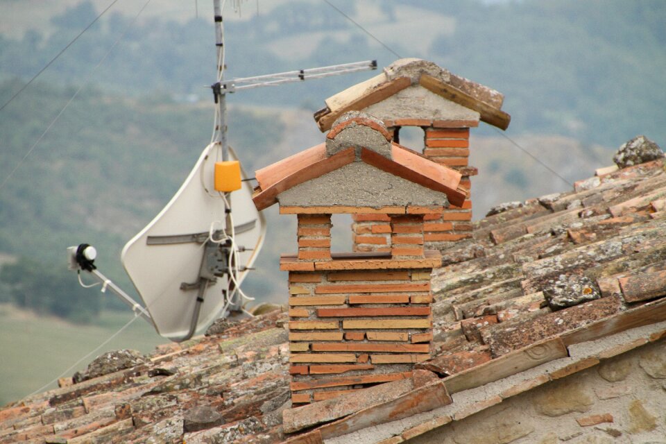 Roofs houses brick photo