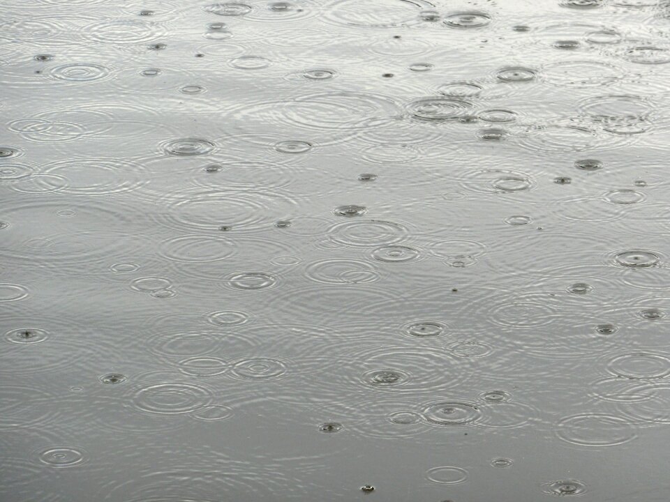 Rain drop of water mood
