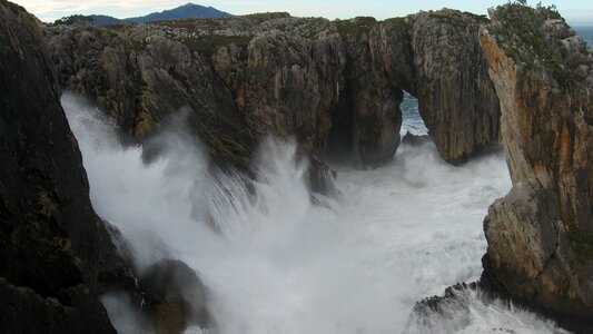 Cliffs sea bay of biscay