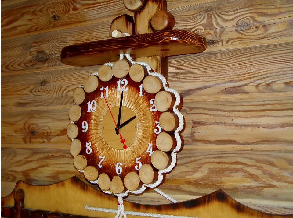Handmade wood time