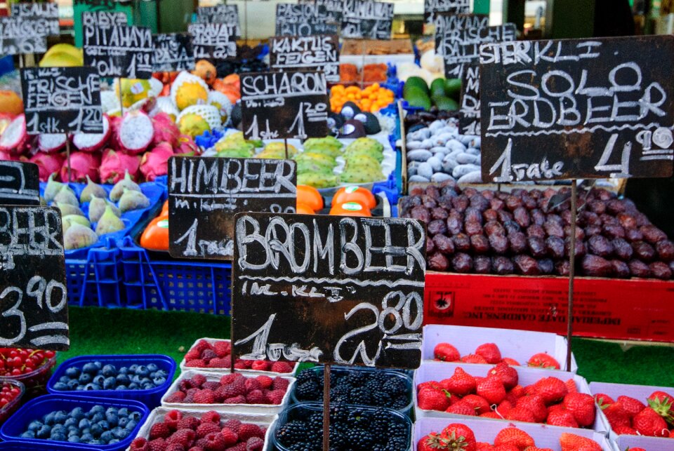 Food fruit stand market stall