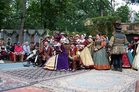 Festival traditional royal costumes photo