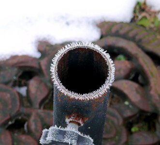 Ice snowflakes metal
