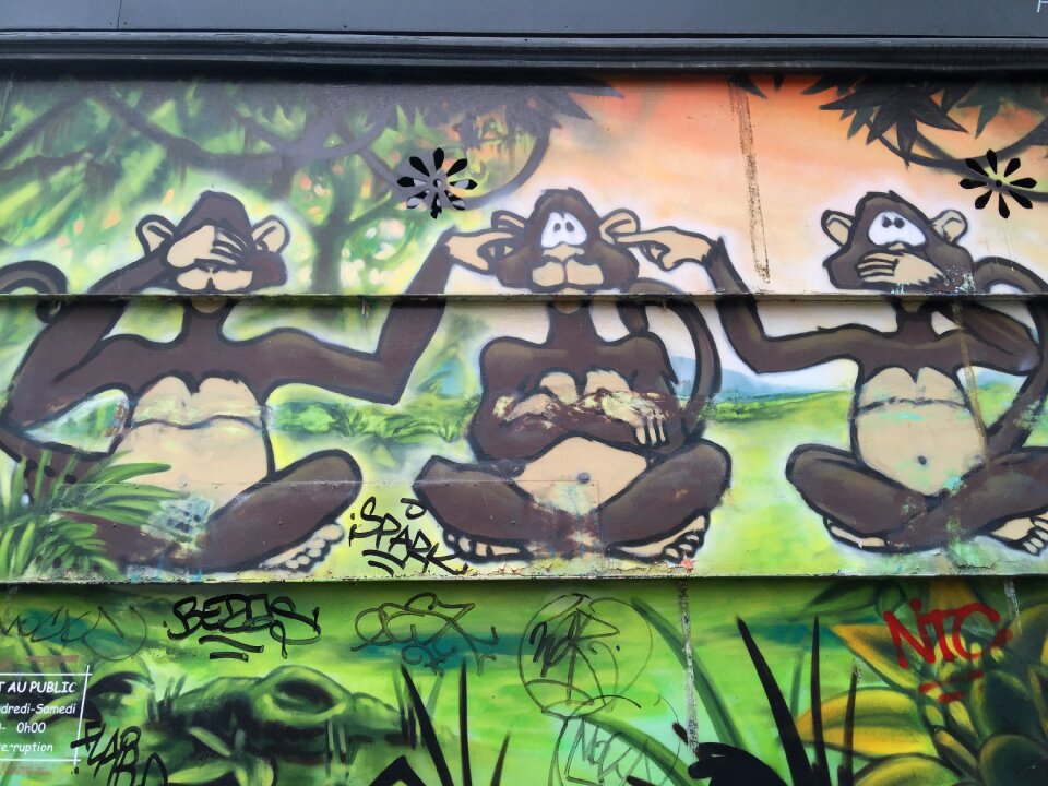 Graffiti background wall urban
